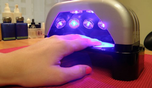 Most nail salons use a UV light to set the gel polish and we all know by now